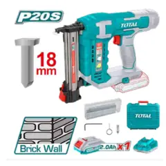 Total Tools - Clavadora Pared de Ladrillo 20v Cargador y Batería 20AH - TCSTLI3808