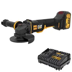 CAT - AMOLADORA INALAMBRICA BRUSHLESS 18V BATERIA 4A 4 1/2"