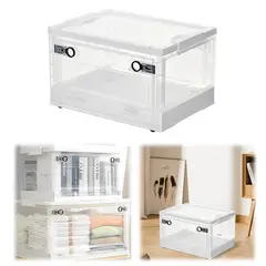 GENERICO - Organizador Multiusos Plegable y Apilable Con Ruedas