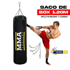 HOLGU - Saco Box Muay Thai 1.2 Metros + Cadena