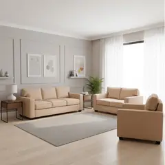 GENERICO - Juego de Sala Reims 3-2-1 + Banqueta de Regalo