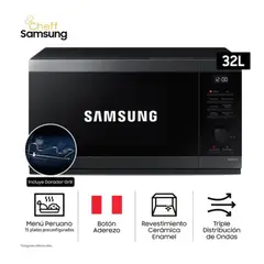 SAMSUNG - MICROONDAS 32L MG32DG4524AGPE CHEF CON DORADOR