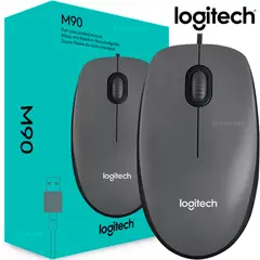 LOGITECH - Mouse Alámbrico Logitech M90 USB Óptico Gris