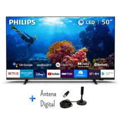 PHILIPS - TELEVISOR SMART TV 4K ULTRA HD 50 50PUD7406 + ANTENA DIGITAL