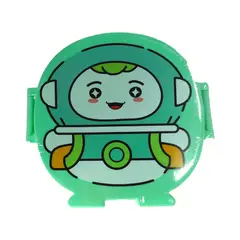 GENERICO - Taper 3 compartimentos con tapa y cubiertos - Verde