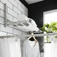 GASPY - Toallero plegable de aluminio inoxidable