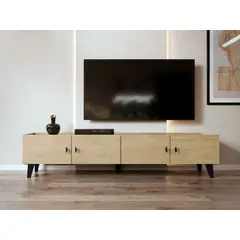 R&R MUEBLES - Mueble de TV Estilo Nordico Gemma 200 cm R&R MUEBLES