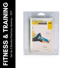 GENERICO - Set de 3 Bandas Elásticas Abiertas - XFIT