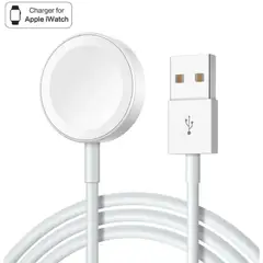 GENERICO - Cargador Magnético Para Apple Watch Cable Tipo Usb 1M - blanco