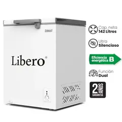 LIBERO - Congeladora Horizontal 142Litros Blanco LFH-151V