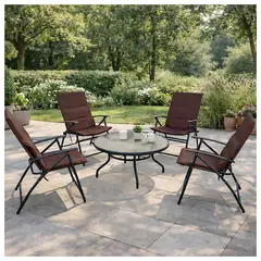 NOVAHUS - Set de Terraza 4 Sillas + Mesa Ipanema