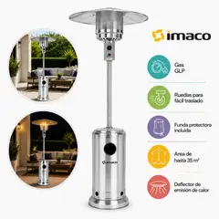 Imaco - Calentador De Patio a Gas PHS130 Acero Inox