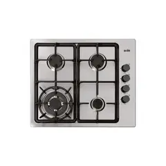 SOLE - Encimera de Acero Inoxidable 58 Cm cWok 4Hornillas