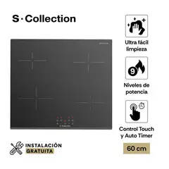 SOLE - Encimera Vitrocerámica de Inducción S-Collection 60 Cm cTimer