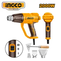 INGCO TOOLS - HG200078 PISTOLA DE CALOR 2000W + ACCESORIOS