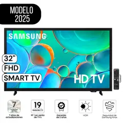 SAMSUNG - Televisor 32" Pulg. FHD Smart TV UN32H5000F Modelo 2025 - Negro
