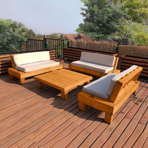 Juego de terraza Faisan 6 personas con mesa Movenda