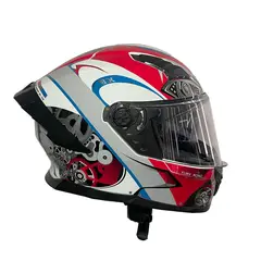GREENLINE - CASCO DOT PARA MOTO MODELO 800 BLANCO ENGRANAJE TALLA L
