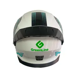 GREENLINE - CASCO DOT PARA MOTO MODELO 800 BLANCO MECANICO GREENLINE TALLA XL