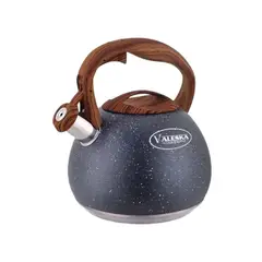 VALESKA - Tetera 5 L con recubrimiento de roca volcánica negro marca