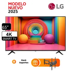 LG - Televisor 65 Smart TV 4K UHD AI ThinQ 65UA7300PSB + RACK NEX
