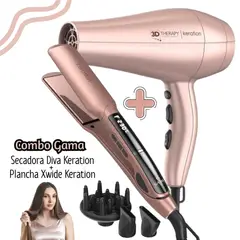 GAMA - Combo Plancha Keration Digital X-WIDE + Secadora Keration Therapy 3D