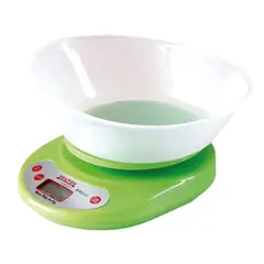 VALTOX - Balanza Digital Gramera de Cocina Valtox 1gr a 5kg con Bowl Verde