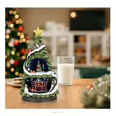 GENERICO - Villa Navideña  con Luz Led y Tren en MOVIMIENTO DE PREMIUM