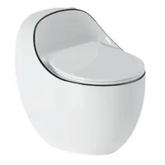 GENERICO - INODORO ONE PIECE AFRODITA BLANCO Y LINEA NEGRA