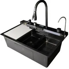 GENERICO - LAVADERO MULTIFUNCIONAL NEGRO 5 FUNCIONES