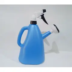 PLASTIMACETA - REGADERA DE PLÁSTICO DE 1 L DOBLE FUNCIÓN C/ ROCIADOR TIPO DUCHA DE JARDINERÍA MOD. BASIC AZUL