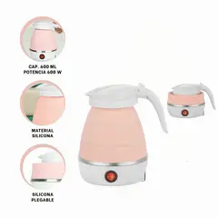 GENERICO - MINI HERVIDORA JARRA ELECTRICA PLEGABLE PORTATIL VIAJES