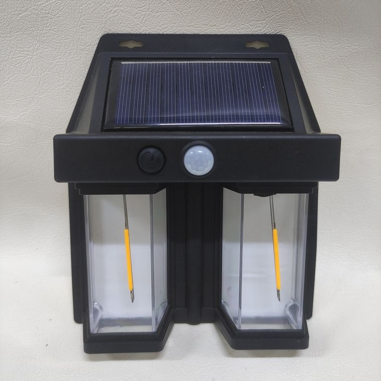 LAMPARA DOBLE SOLAR DE PARED