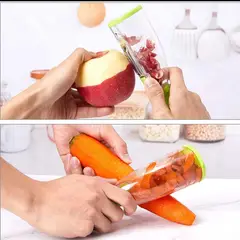 GENERICO - SET DE 4 PELADORES DE FRUTA Y VERDURA