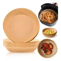 GENERICO - PAPEL BANDEJA FREIDORA DE AIRE RESISTENTE AL CALOR 100 U. 20cmX4.5cm