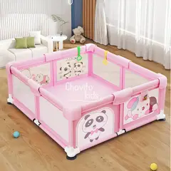GENERICO - CORRAL INFANTIL CON ACCESORIOS ROSADO 150x150 cm