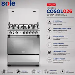Sole - Cocina Sole 5 Hornillas COSOL026