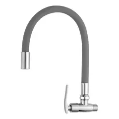 C&A - Caño De Lavadero Flexible Para Pared Negro Gris Blanco - Gris