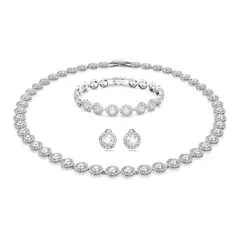 SWAROVSKI - Conjunto De Collar Swarovskies Angelic Blanco Baño De Rodio 5367853