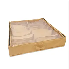 GENERICO - Zapatera / Organizador de Zapatos Bajo Cama con Tapa 12 Divisiones