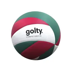 GOLTY - Pelota Volleyball Unisex Golty Comp Pu Verde Blanco Rojo 5