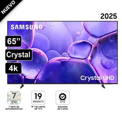 SAMSUNG - Televisor 65” Crystal UHD 4K UN65U8000FGXPE