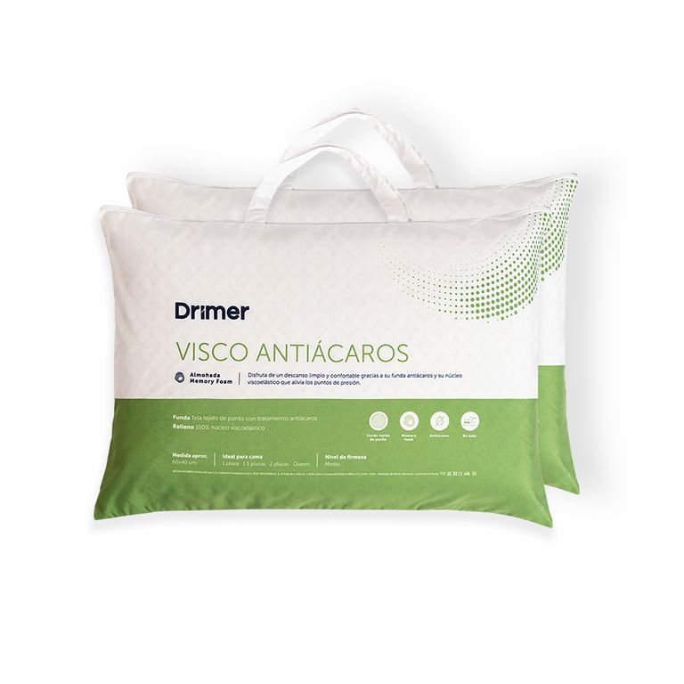 Pack x 2 Almohadas Visco Antiácaros - King (80x40 cm)