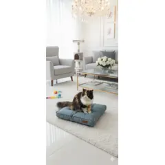 GENERICO - COLCHONETA PARA GATOS O PERROS 60X50CM TALLA MEDIANO ANTIALÉRGICA Y LAVABLE