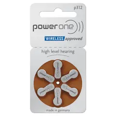 POWERONE - PILA AUDITIVA 312 BLISTER X 6