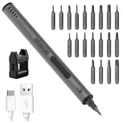 OEM - Destornillador Inalámbrico Profesional Recargable 20 PZ con Luz LED y Magnetizador