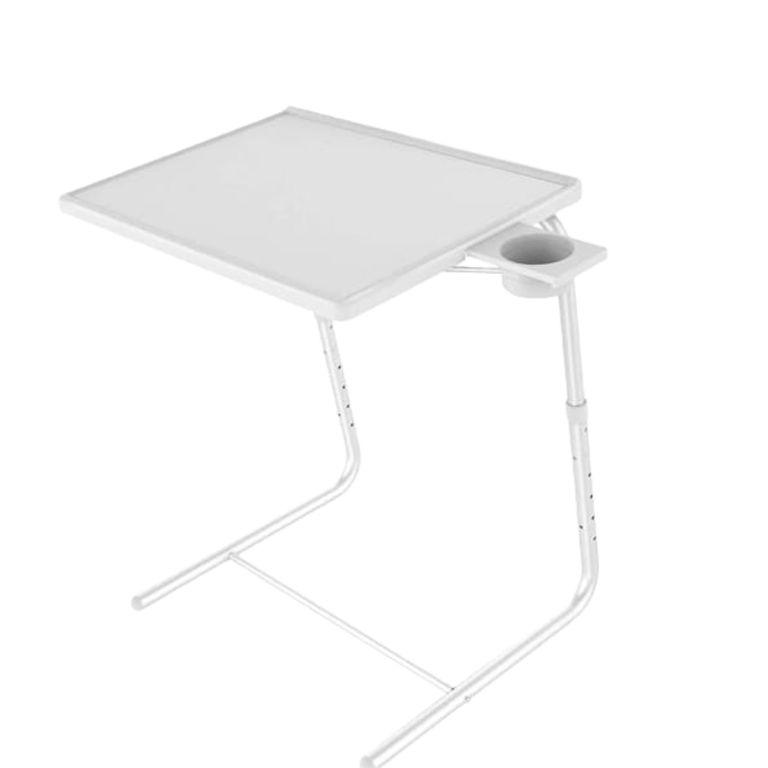 Mesa Plegable con Portavaso color Blanco Table Max