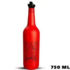 GENERICO - Aceitera Vinagrera 750 ML Rojo-Herevin