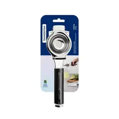 TRAMONTINA - Exprimidor De Limón Acero Inoxidable Mango Negro Utilita