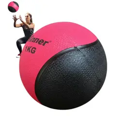 WINNER - Pelota O Balón Medicinal 1 Kg Con Rebote Funcional Rojo